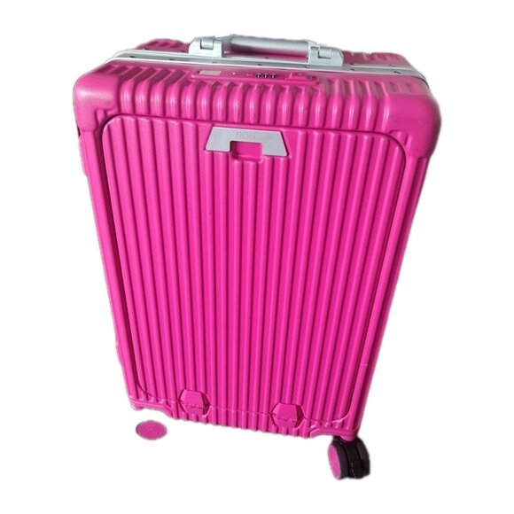 NOBL Travel Handbags - NOBL Travel Classic Carry-On Spinner 22” Ziperless Polycarbonate TSA Lock Pink